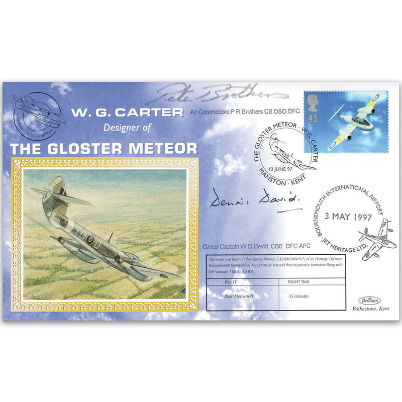 1997 Architects of the Air - Signed by Group Captain Dennis David CBE and AC Pete Brothers