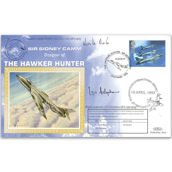 1997 British Aircraft: The Hawker Hunter - Signed by Sqn. Ldr. Neville Duke & Flt. Lt. Les Colquhoun