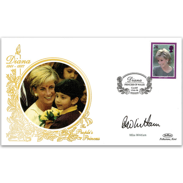 1998 Princess Diana - Signed by Mike Whitlam