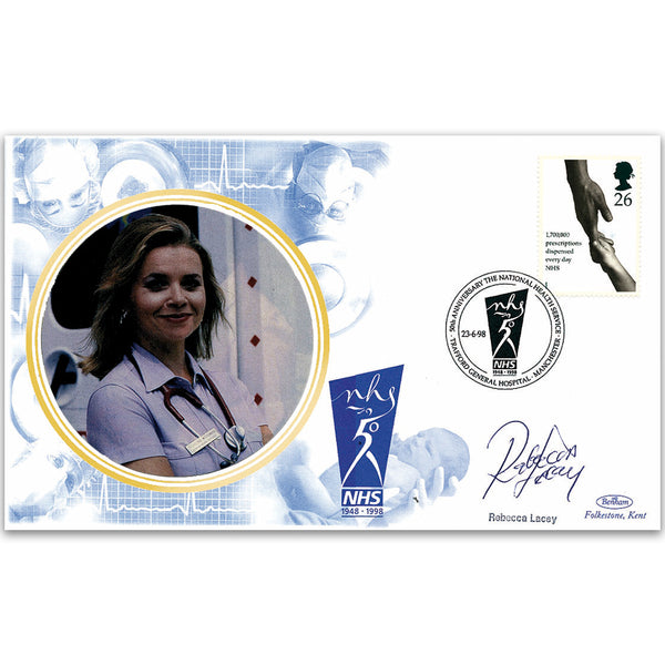 1998 NHS 50th - Signed by actress Rebecca Lacey