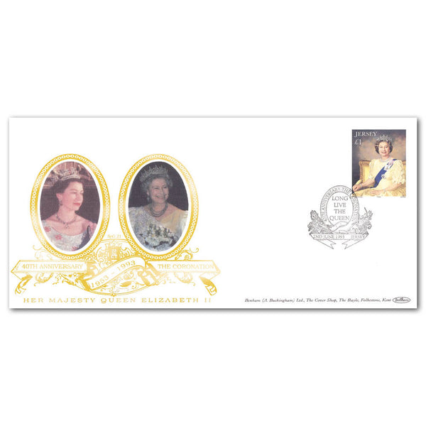 1993 Jersey Coronation 40th Special Gold Cover - 'Long Live the Queen', Jersey