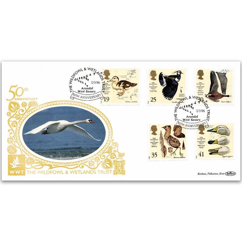 1996 Wildfowl & Wetlands Trust 50th Special Gold Cover