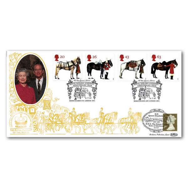 1997 All the Queen's Horses - Golden Wedding Year Special Gold Cover - Doubled London