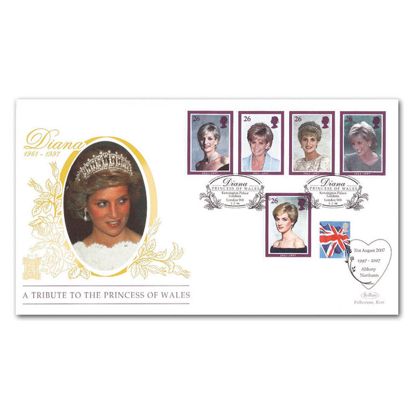 1998 Princess Diana Special Gold Cover - Kensington Palace Gardens - Doubled 2007 Althorp