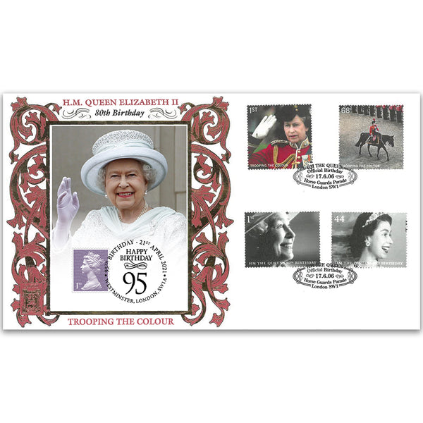 2006 HM The Queen's 80th Birthday Special Gold Cover - Doubled 2021 95th
