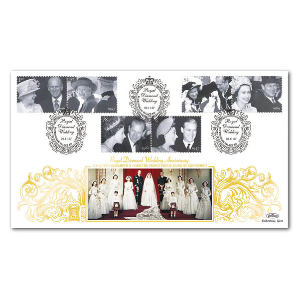 2007 Diamond Wedding Stamps Special Gold Cover
