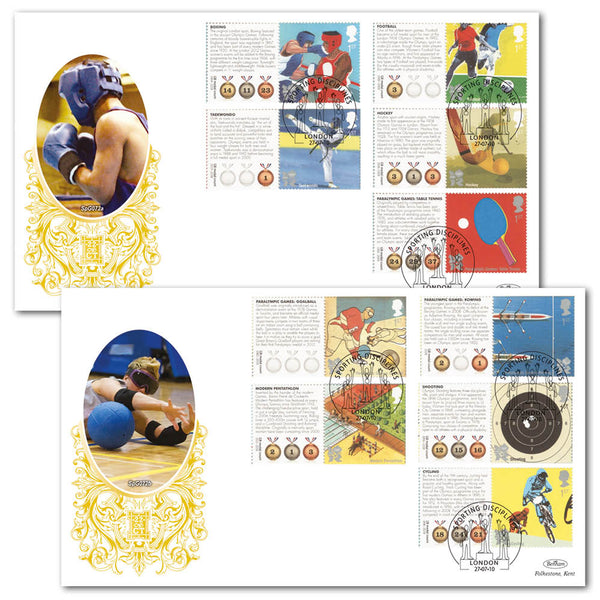 2010 Olympic & Paralympic Games Commemorative Sheet II Special Gold - Pair
