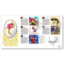 2011 Olympic and Paralympic Games Comm. Sheet III Special Gold - Cover 2 - Signed by Louis Smith