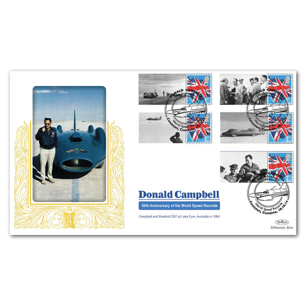2014 Donald Campbell Commemorative Sheet Special Gold - Cover 1