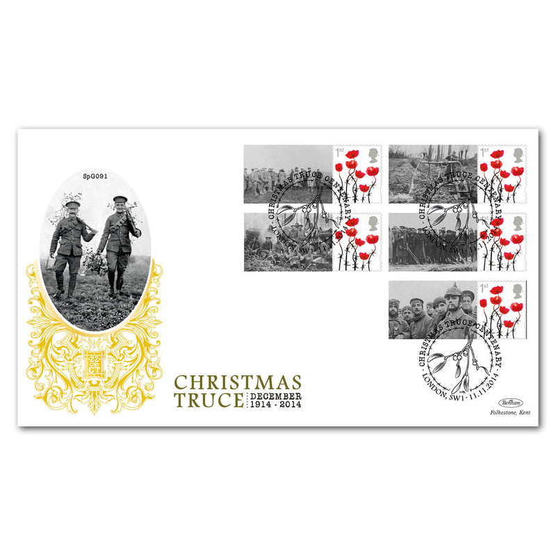 1914 Christmas Truce Commemorative Sheet Special Gold - Cover 1