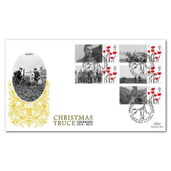 1914 Christmas Truce Commemorative Sheet Special Gold - Cover 2