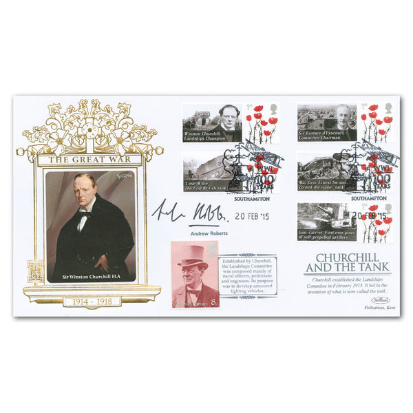 2015 WWI - Churchill and the Tank Special Gold Cover - Signed by Andrew Roberts
