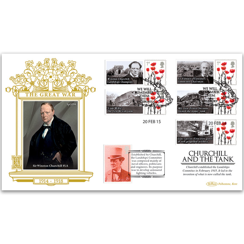 2015 WWI - Churchill and the Tank Special Gold Cover