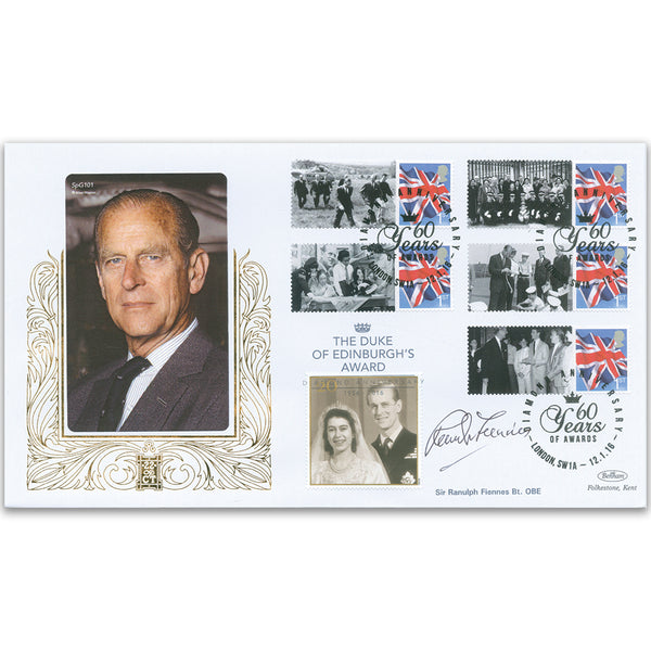 2016 Duke of Edinburgh Diamond Anniversary Special Gold Cover - Signed by Sir Ranulph Fiennes