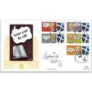 2016 Oor Wullie Commem.Sheet Special Gold Cover 1 - Signed by Lorraine Kelly OBE