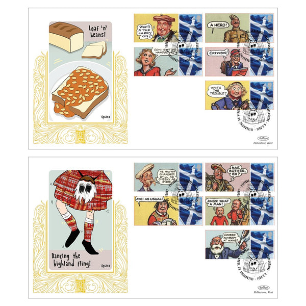 2016 The Broons Commemorative Sheet Special Gold Pair