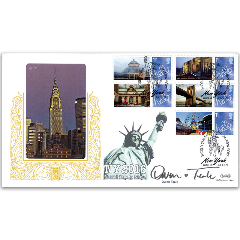 2016 New York Exhibition Special Gold Cvr 1 Signed Owen Teale