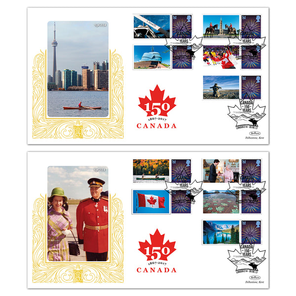 2017 Canada Commemorative Sheet Special Gold Pair