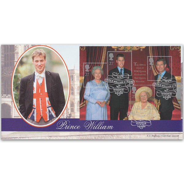2000 Queen Mother's 100th - Prince William Cover