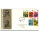 1970 Literary Anniversaries Post Office - Full set canx with Cockermouth FDI