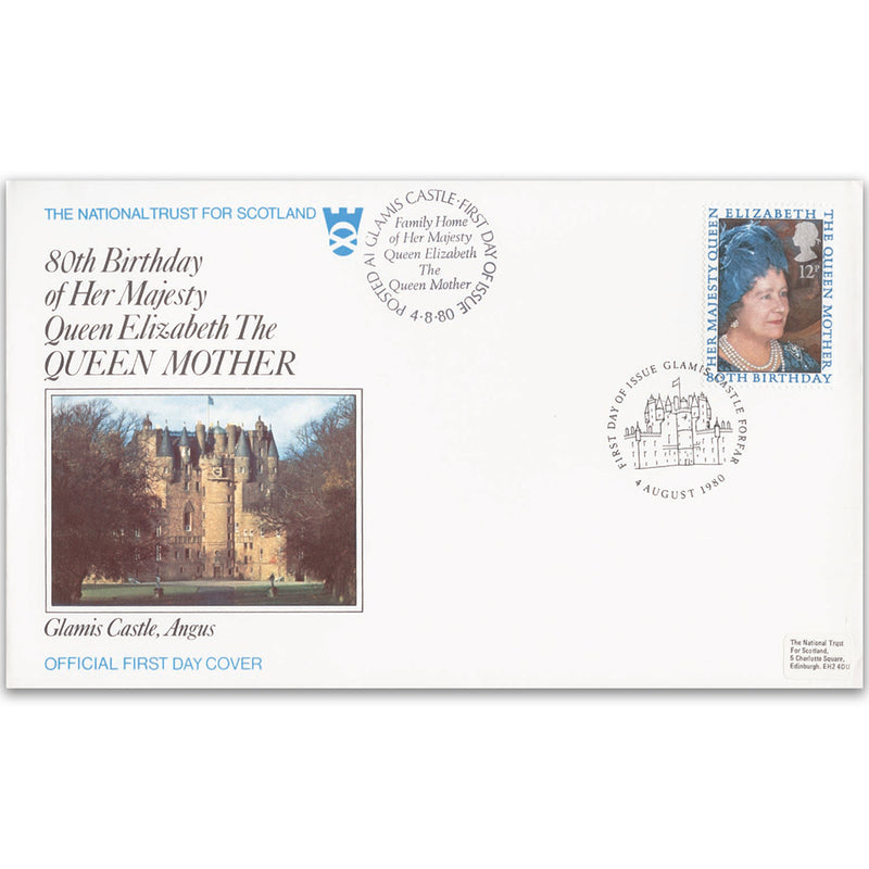 1980 Queen Mother's 80th - National Trust for Scotland Official - Glamis