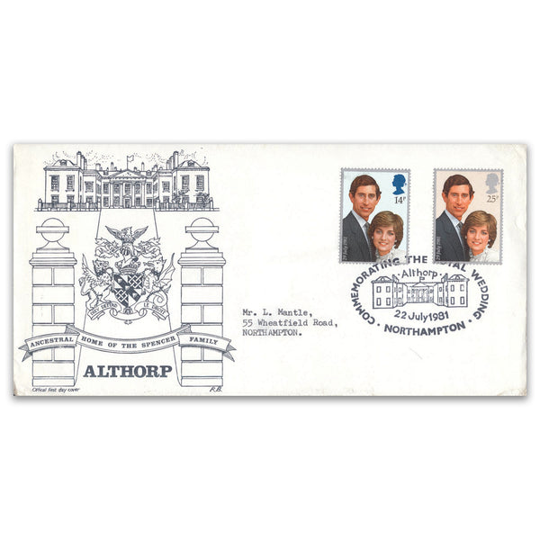 1981 Royal Wedding Althorp Official