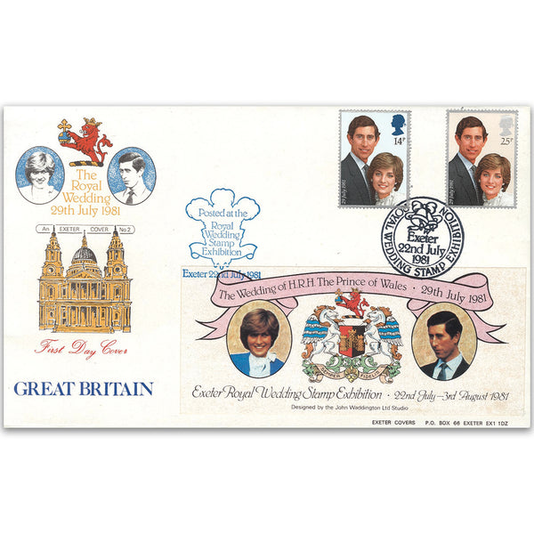 81 Wedding Stamp Exhib Exeter Official