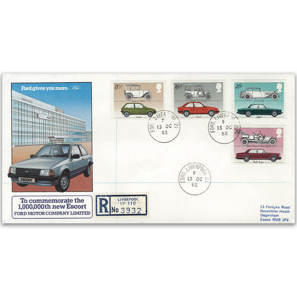 1982 Cars Ford, Liverpool CDS, Millionth Escot cover