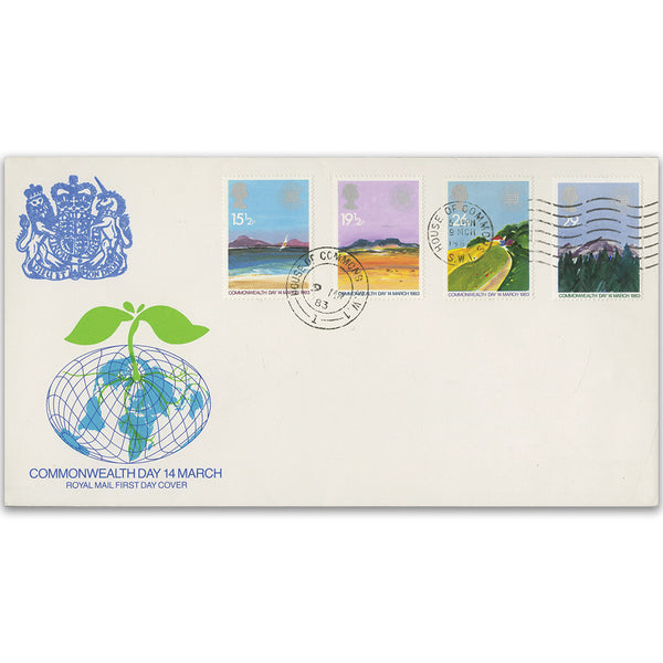 1983 Commonwealth Day - Royal Mail FDC - House of Commons CDS