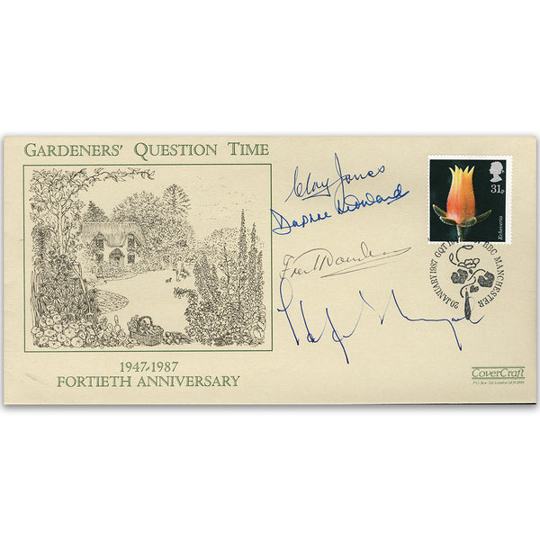 1987 'Gardeners Question Time' 40th - Signatures include Clay Jones and Daphne Ledward