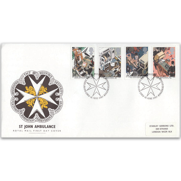 1987 St. John Ambulance - Royal Mail - Bureau, Edinburgh h/s