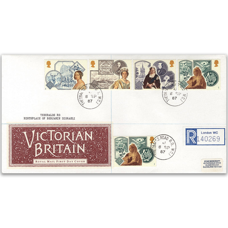 1987 Queen Victoria Accession 150th - Theobold's Road WC1 CDS