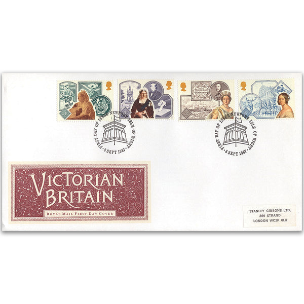 1987 Victorian Britain Royal Mail Cover - Newport, Isle of Wight