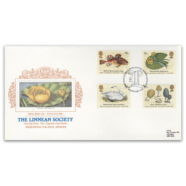 1988 Linnean Society 200th - Cigarette Card Series No.1 - Burlington House, London