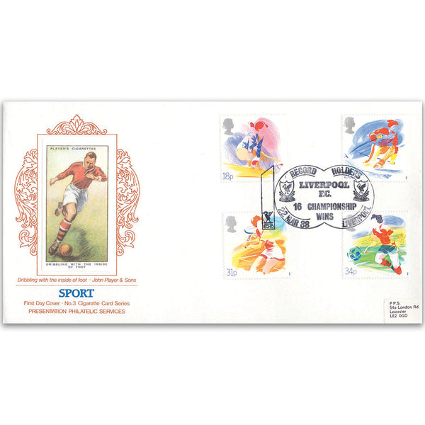 1988 Sports - Liverpool F.C. handstamp - PPS Cigarette Card cover