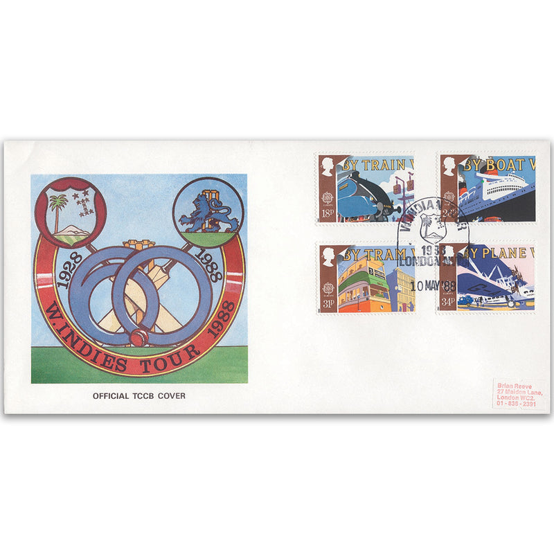 1988 Europa: Transport and Mail Services - Test and County Cricket Board Official