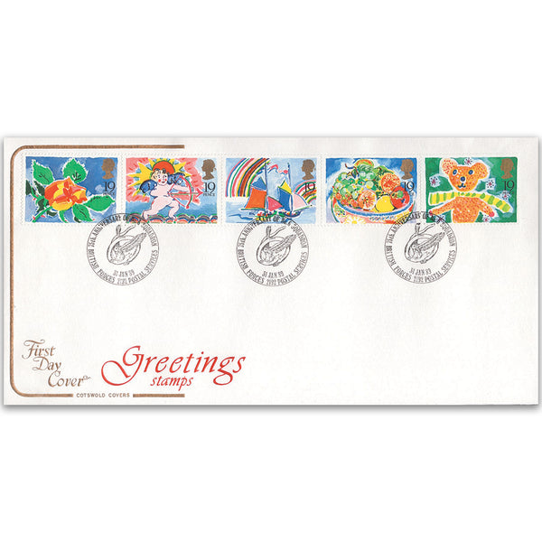 1989 Greetings Cotswold Cover - BFPS 2192 Cancellation