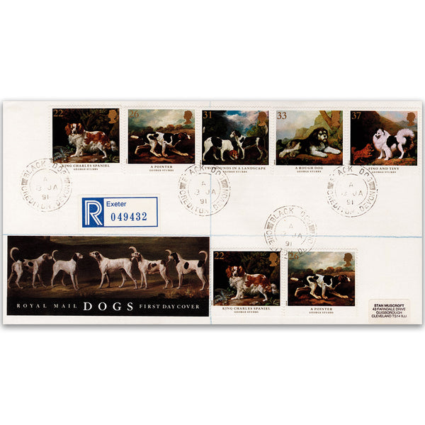 1991 Dogs - Royal Mail Cover - Black Dog CDS