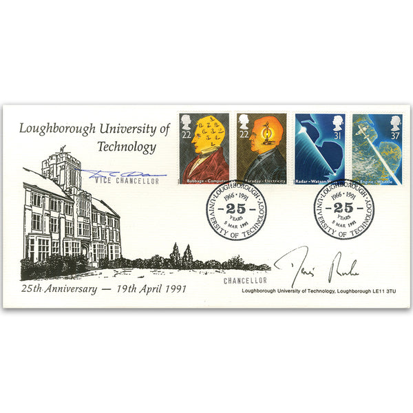 1991 Inventors - Loughborough University Official - Signed by the Chancellor and the Vice Chancellor