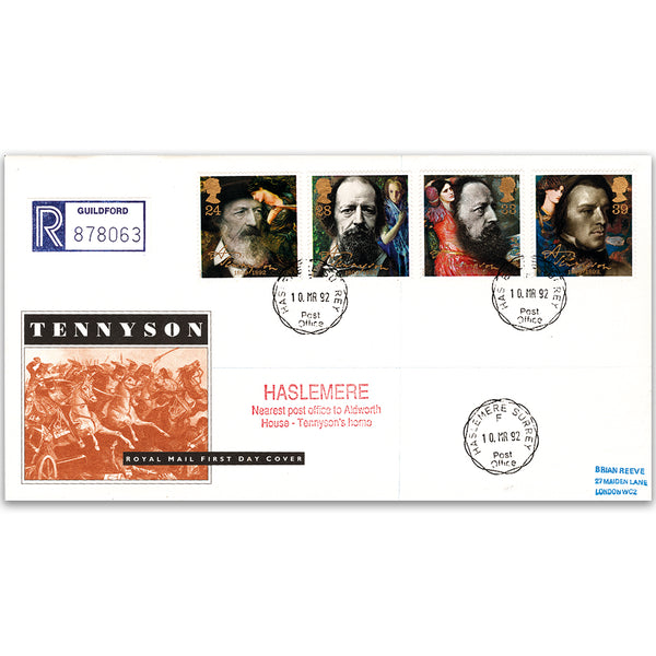 1992 Tennyson Death Centenary - Haslemere CDS