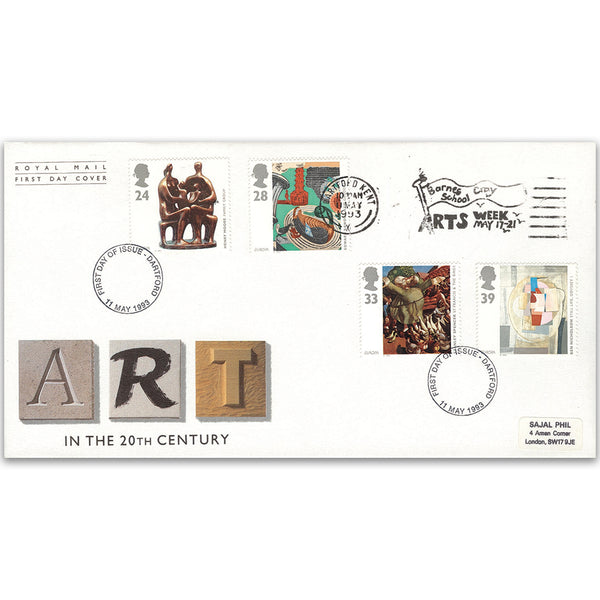1993 Contemporary Art - Barnes Cray School Arts Week slogan