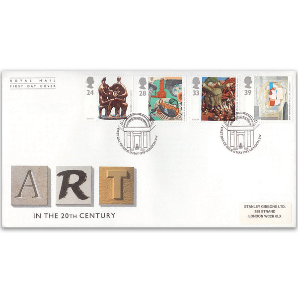 1993 Europa: Art in the 20th Century - Royal Mail First Day Cover