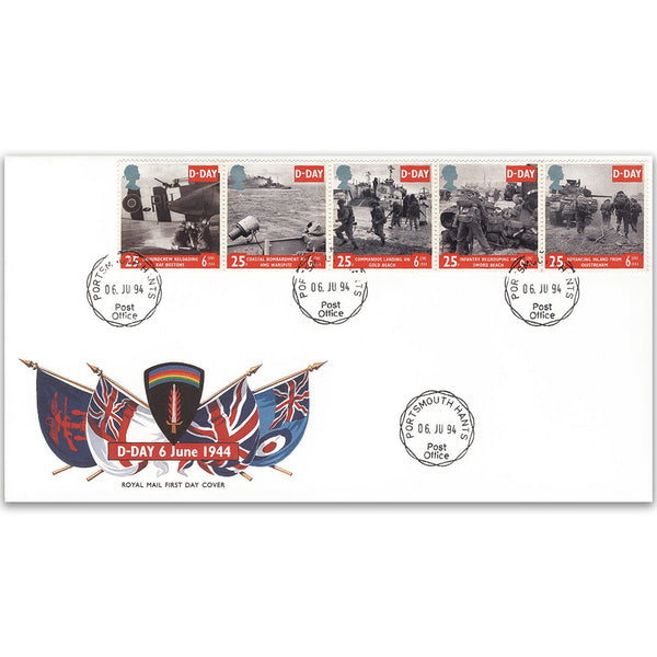 1994 D-Day 50th - Portsmouth FDI handstamp