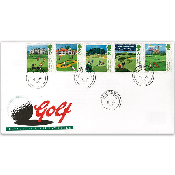 1994 Golf Royal Mail FDC - St. Andrews CDS