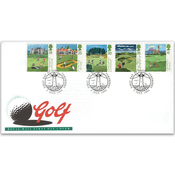 1994 Golf - Royal Mail FDC - Turnberry FDI