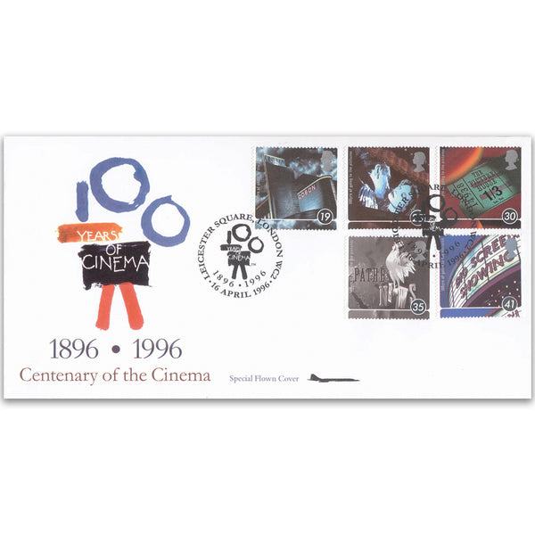 1996 Cinema Centenary - Cambridge Stamp Centre Official - Flown