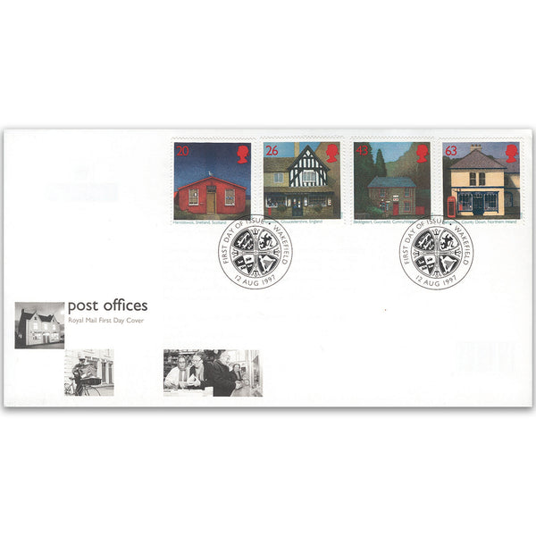 1997 Sub Post Offices - Royal Mail FDC - Wakefield