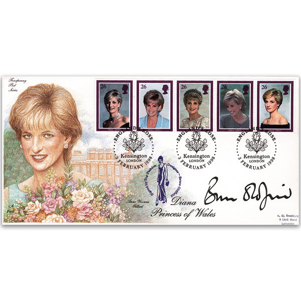 1998 Princess Diana - Signed by Bruce Oldfield