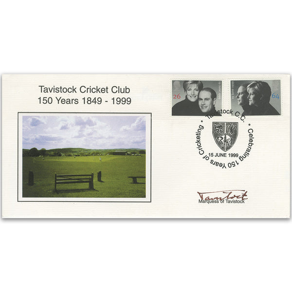 1999 Royal Wedding - Mundy Official - Tavistock Cricket Club - Signed by the Marquess of Tavistock