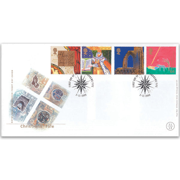 1999 Christian's Tale Royal Mail FDC - St. Andrew's, Fife